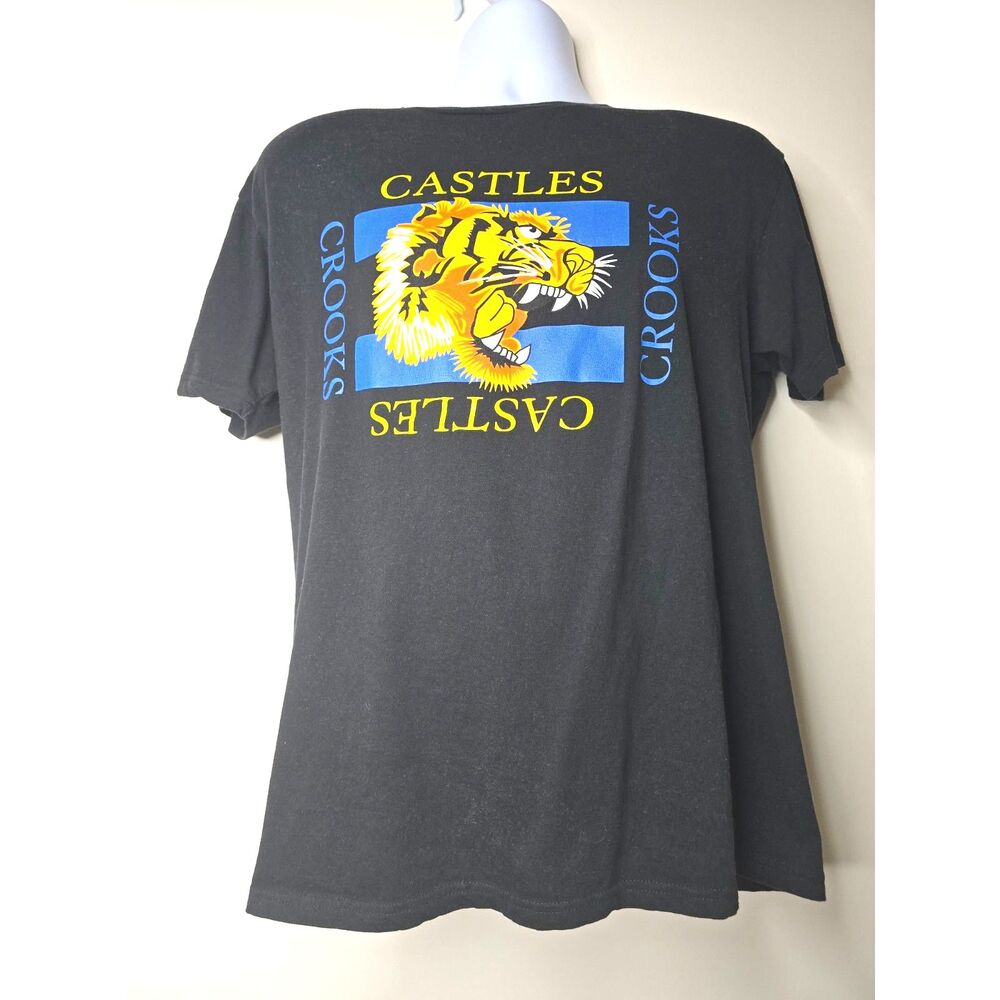 Crooks & Castles Tiger T Shirt Graphic Tee Black Short Sleeve Crew L Streetwear